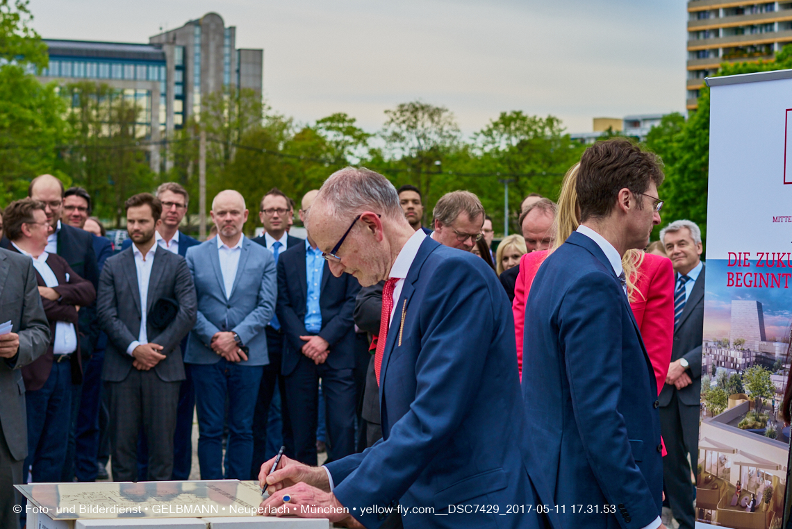 11. Mai 2017 - Grundsteinlegung für die LOGE und dem Kulturquadrat in Neuperlach